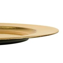 Product Plastic plate gold Ø17cm 10pcs