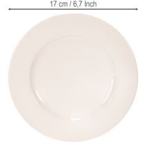 Product Round, simple plates for decoration and small arrangements, 17cm, 6 pieces