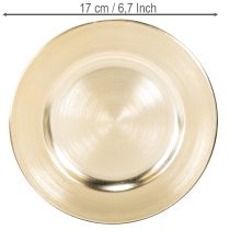 Product Small round glossy decorative plates, 17cm, 6 pieces