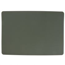 Reversible placemat faux leather green, gray 4pcs