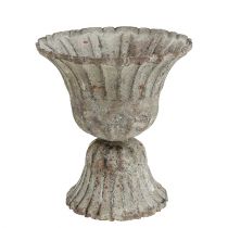 Cup gray antique look Ø12cm H13.5cm