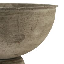 Product Cup bowl decorative trophy metal gray Ø12.5/15cm set of 2