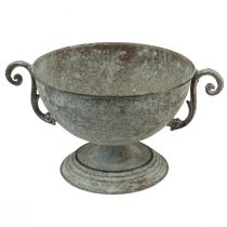 Cup bowl decorative bowl metal brown white antique Ø20.5cm