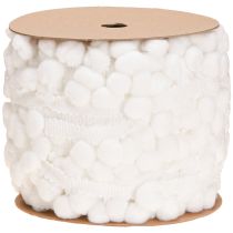 Product Pom Pom Ribbon White Decorative Ribbon with Pompoms 20mm 15m