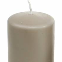 Product Pure pillar candle brown 130/60 natural wax candle sustainable stearin and rapeseed