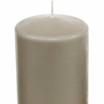 Product Pillar candle 130/70 brown candle sustainable natural wax candle decoration