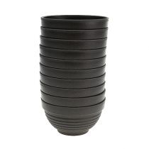 Product R-bowl plastic anthracite Ø13cm, 10 pieces