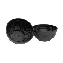 Product R-bowl plastic anthracite Ø17cm, 10pcs