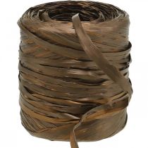 Product Raffia ribbon brown bicolor gift ribbon deco ribbon 200m