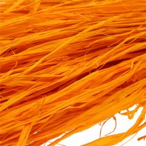 Product Raffia bast Natural fibre Orange yellow 200gr