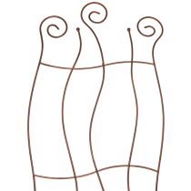 Product Metal garden trellis with curved design for climbing plants, 110cm