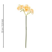 Product Ranunculus flower branch for decorative vase arrangements, 32cm, 5 pieces