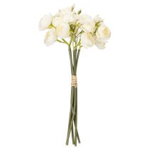 Product Artificial Ranunculus Bouquet, Long-Lasting Flower Decoration for Spring, 32cm, 5 Pieces
