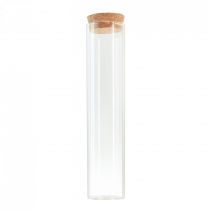 Product Test tube decorative vase with cork lid Ø4cm H18cm 6 pcs