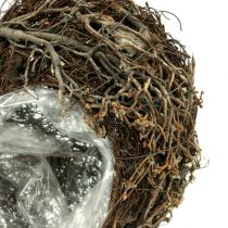 Product Vine plant heart, decorative heart made of wood and wire, DIY gift idea, garden table decoration, wall decoration, heart shape, set of 3 pieces, 30x20x6cm