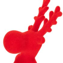 Product Decorative red reindeer figurine, lying down, modern design, 24cm, 2 pieces