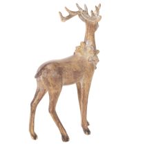 Product Decorative figurine of a deer with antlers, for standing, Christmas decoration, 28cm