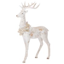 Product Decorative deer figurine with pine cone decoration for winter decoration, 49cm
