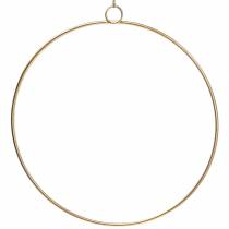 Deco ring to hang gold Ø50cm 3pcs