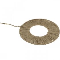 Product Decorative ring with jute twine for boho decor and creative design