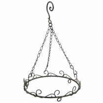Product Decorative ring with hook for hanging Rust brown Ø20.5cm