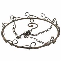 Product Decorative ring with hook for hanging Rust brown Ø20.5cm