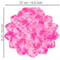 Product Flower cuff rondella round cuff 38cm pink for bouquets