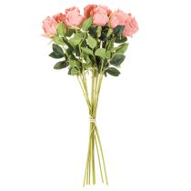 Product Artificial rose flowers in a bunch, long stem 62cm, 12 pieces