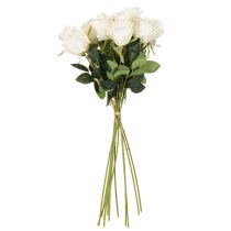 Product Artificial rose flower, long stem, for vase, 62cm, 12 pieces