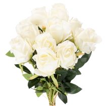 Product Artificial rose flower, long stem, for vase, 62cm, 12 pieces