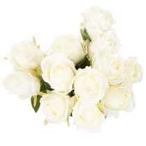 Product Artificial rose flower, long stem, for vase, 62cm, 12 pieces