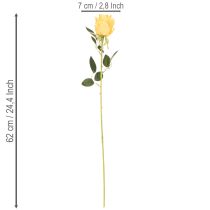 Product Artificial rose with long stem, artificial flower, 62cm, 12 pieces