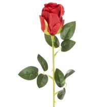 Product Artificial rose with long stem, red artificial flower, 62cm, 12 pieces