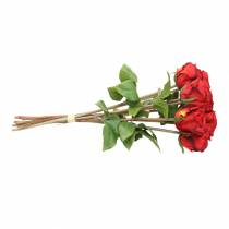 Product Rose in bunch artificial red 36cm 8 pcs
