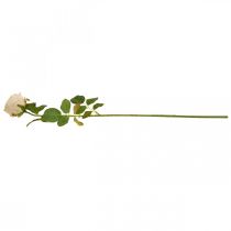 Product Rose Cream Silk Flower Artificial Rose L74cm Ø7cm