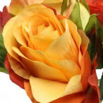 Bouquet of orange roses Ø17cm L25cm