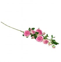 Product Rose branch silk roses artificial branch roses pink cream 79cm