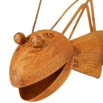 Product Rust Decoration Ant Metal Decoration Rust Figure Garden 21.5cm