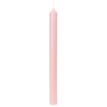 Product Rustic Candles Taper Candles Solid Color Pink 350/28mm 4 pcs