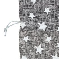 Bag with stars Ø23cm H35cm gray