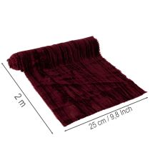 Product Velvet ribbon decoration table runner and crafting 25cm 2m