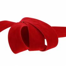 Velvet ribbon red 25mm 7m