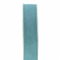 Velvet ribbon blue 25mm 7m