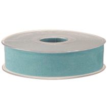 Product Velvet ribbon blue jewelry ribbon light blue 25mm 7m