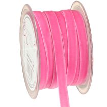 Product Velvet ribbon decorative ribbon gift ribbon velvet pink 10mm 20m
