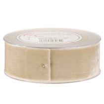 Product Velvet ribbon decorative ribbon velvet gift ribbon beige 40mm 8m