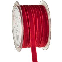 Product Velvet ribbon decorative ribbon Velvet Ribbon Red 10mm 20m