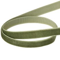 Product Velvet ribbon gift ribbon decorative ribbon green W10mm 20m
