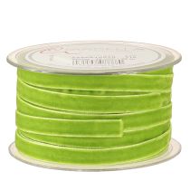 Product Velvet ribbon light green decorative ribbon velvet green 10mm 20m