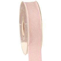 Product Velvet ribbon pink 25mm 7m